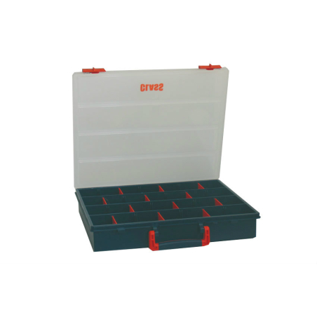 Boite de rangement avec 12 cloisons amov 340x400x70 mm - serie 5000 - STR-5013-060 - Linum
