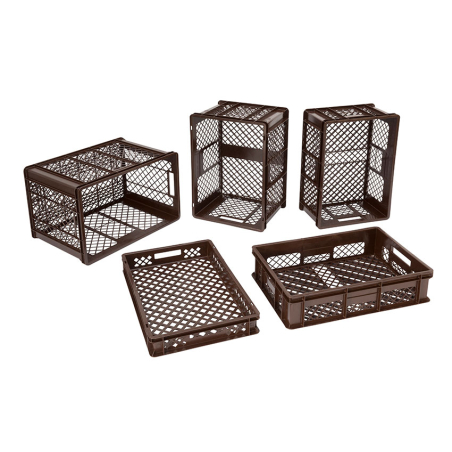Bac a pain euro 600x400x410mm - 82l Fond & cotes perfores - GBP-6412-090 - Linum