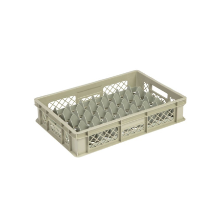 Casier a verres 40 comp. 600x400x130mm &Oslash;65mm - ajoure - GOP-9135-093 - Linum