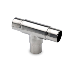 Raccord en t - &oslash;38.1mm Inox look - GFK-4430-840 - Linum