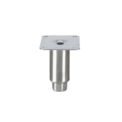 Pied reglable topline - 100mmh - m12 &Oslash; tube : 41mm avec platine inox mp1/ss - A48-5032-M - Linum