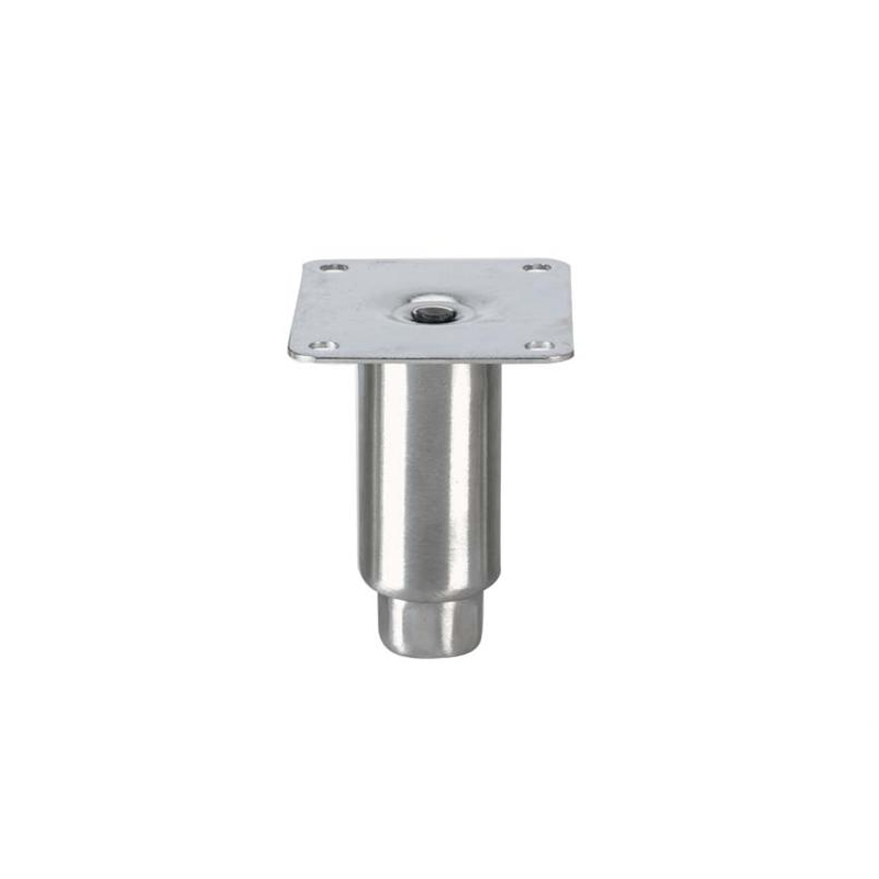 Pied reglable topline - 100mmh - m12 &Oslash; tube : 41mm avec platine inox mp1/ss - A48-5032-M - Linum