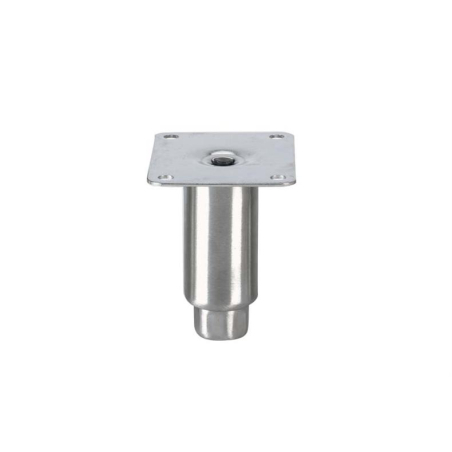 Pied reglable topline - 100mmh - m12 &Oslash; tube : 41mm avec platine inox mp1/ss - A48-5032-M - Linum