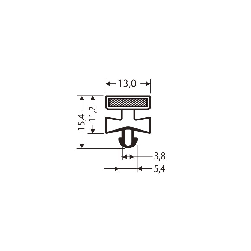 Joint magnetique - 2550mm/lng Avec aimant m18 - JPC-1470-050 - Linum