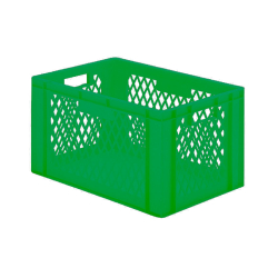 Euronorm 600x400x320mm - standard Fond plein - cotes ajoures - RTD-6322-040 - Linum