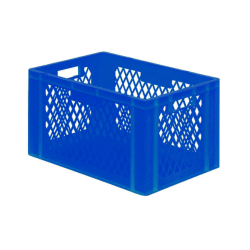 Euronorm 600x400x320mm - standard Fond plein - cotes ajoures - RTD-6322-060 - Linum