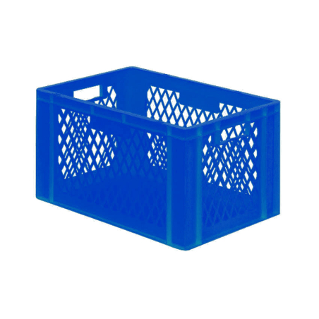 Euronorm 600x400x320mm - standard Fond plein - cotes ajoures - RTD-6322-060 - Linum