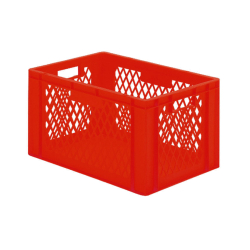 Euronorm 600x400x320mm - standard Fond plein - cotes ajoures - RTD-6322-070 - Linum