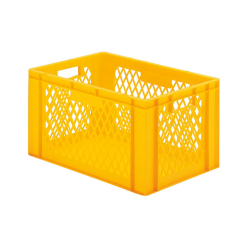 Euronorm 600x400x320mm - standard Fond plein - cotes ajoures - RTD-6322-080 - Linum