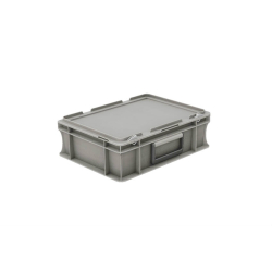 Bac euronorm 400x300x133 mm Avec couvercle et poignee - BUB-4120-050 - Linum