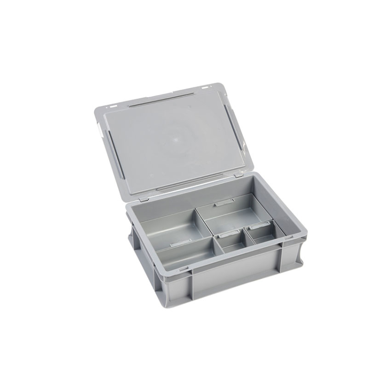 Bac euronorm 400x300x133 mm Avec couvercle et poignee - BUB-4120-050 - Linum
