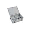 Bac euronorm 400x300x133 mm Avec couvercle et poignee - BUB-4120-050 - Linum