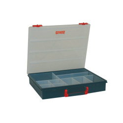 Boite de rangement avec 10 godets amov 340x400x70 mm - serie 5000 - STR-5014-060 - Linum