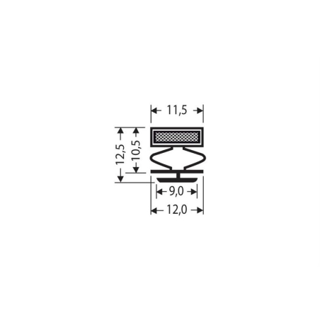 Joint magnetique avec aimant m25 2.55mtr/lng - JPC-1260-010 - Linum