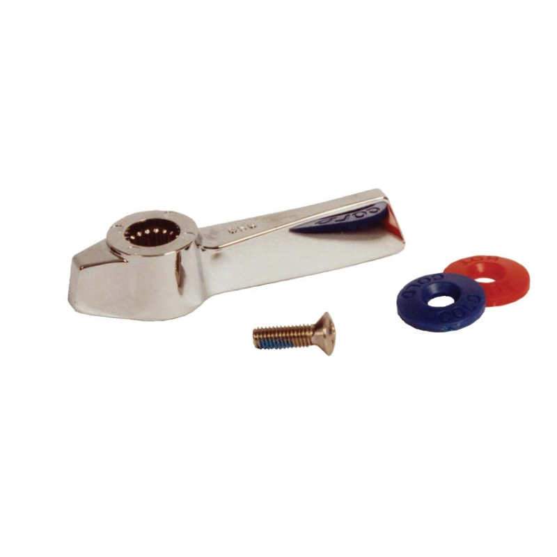Poignee avec vis & indicateur rouge/bleu  - LKE-9503-060 - Linum