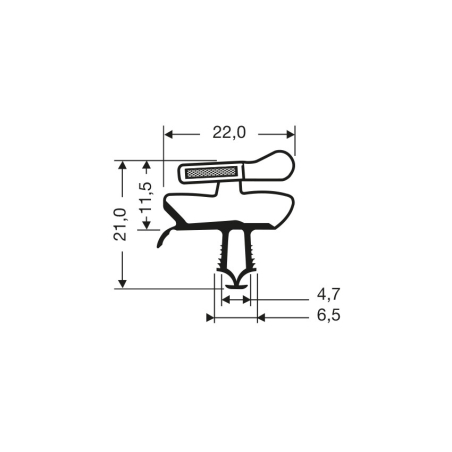 Joint magnetique - 2550mm/lng  - JPC-3930-010 - Linum