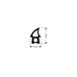 Bourrelet silicone haute temp&eacute;rature - JSO-0160-050 - Linum