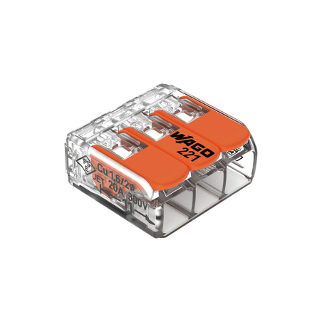 Accessoires &eacute;lectriques Borne de connexion 3 fils avec poign&eacute;e - ELK-9019-000 - Linum
