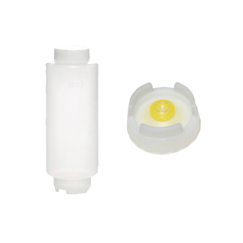 Bouteille Souple Membrane Moyenne avec Couvercle &agrave; Vis Blanc - 710ml - FFO-1426-000 - Linum