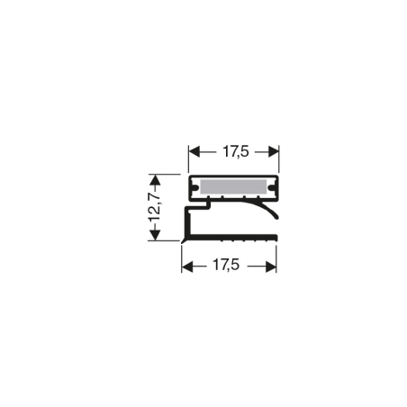 Joint de porte pour meubles frigo Profil Plat Aimant&eacute; - JPF-0240-050 - Linum