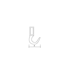Penderie pour chambres froides Crochet Coulissant 55-110mm - CHB-5251-000 - Linum