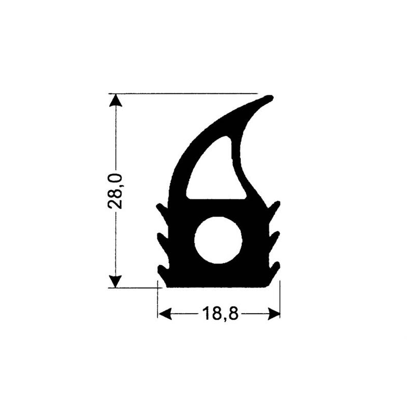 Bourrelet Silicone R&eacute;sistant &agrave; la Chaleur - JSO-0060-052 - Linum