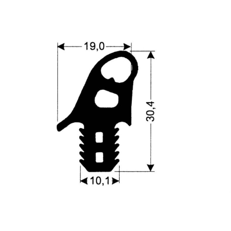 Bourrelet silicone pour portes de fours R&eacute;sistance Haute Temp&eacute;rature - JSO-0070-052 - Linum