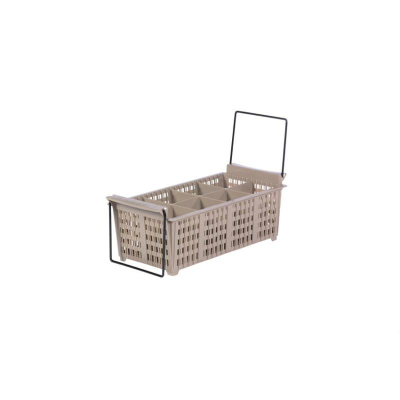 Corbeille pour couverts &agrave; 8 compartiments avec poign&eacute;es - TRX-6001-093 - Linum