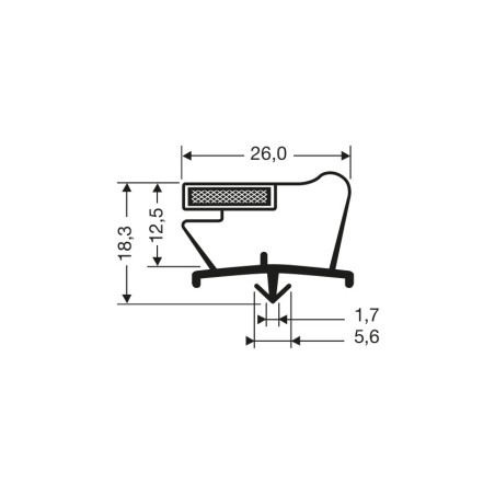 Joint Magn&eacute;tique pour Porte Frigo - JPC-2230-050 - Linum