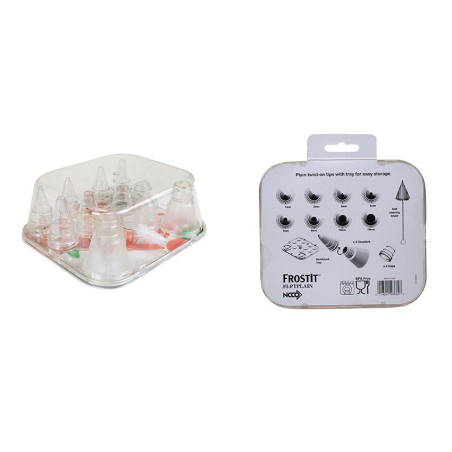Jeu d'embouts pour poches &agrave; douille Type Plain - PPD-9000-000 - Linum