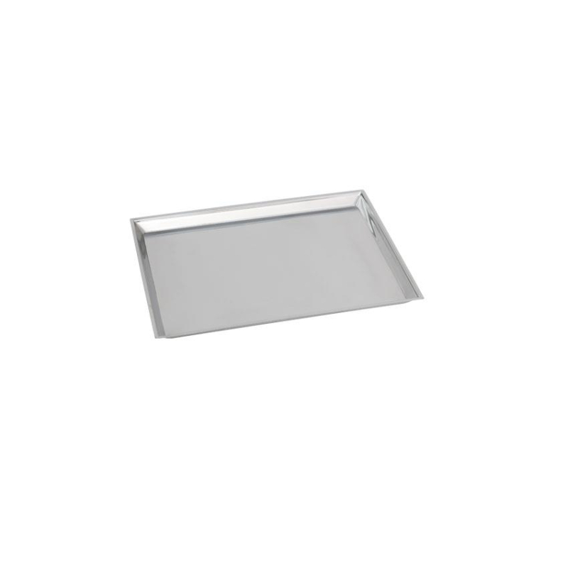 Plat de pr&eacute;sentation brillant en inox 18/8 - LIP-4030-841 - Linum