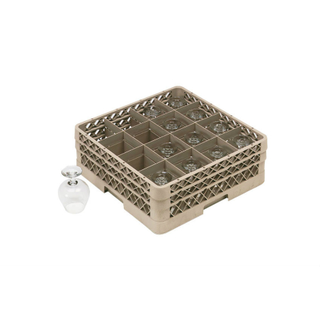 Casier &agrave; verres 16 compartiments H100 mm - TRX-0016-093 - Linum