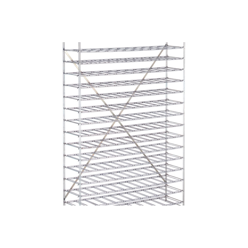 Syst&egrave;me de rangement pour bouteilles de vin rayon crois&eacute; chrom&eacute; - CHR-3000-845 - Linum