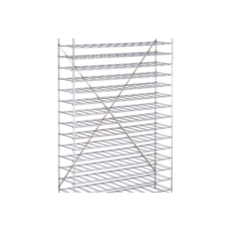 Syst&egrave;me de Rayonnage pour Vin Chrom&eacute; 1900mm - CHR-3090-845 - Linum