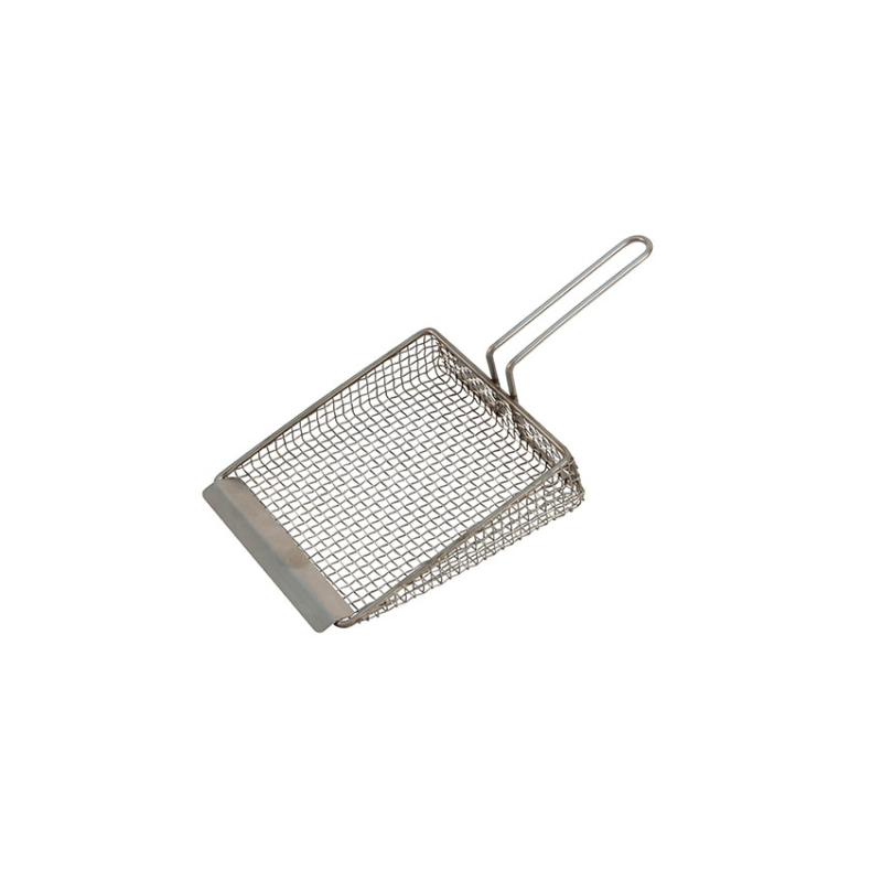Accessoires pour friteries Serveur &agrave; frites Plat Inox Robuste - DRF-2119-000 - Linum