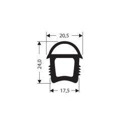 Bourrelet silicone haute temp&eacute;rature - JSO-0140-052 - Linum