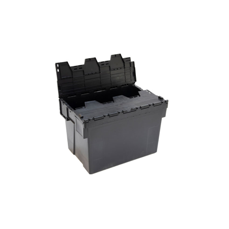 Bac Navette Ergonomique Noir avec Couvercle Color&eacute; - DPT-6405-020 - Linum