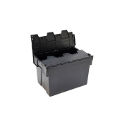 Bac Navette Ergonomique Noir avec Couvercle Color&eacute; - DPT-6405-020 - Linum