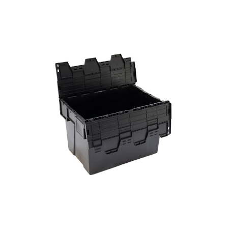 Bac Navette Ergonomique Noir avec Couvercle Color&eacute; - DPT-6405-020 - Linum