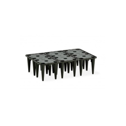 Bac de r&eacute;tention HD bas Caillebotis PE 600x400 mm - REC-9004-020 - Linum