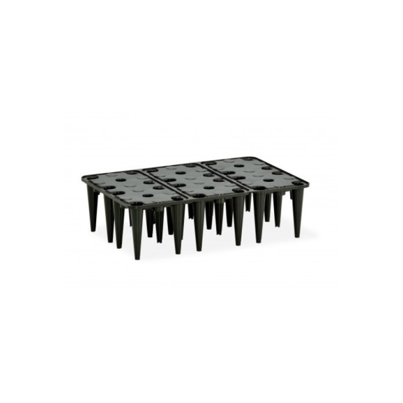 Bac de r&eacute;tention HD bas Caillebotis PE 600x400 mm - REC-9004-020 - Linum