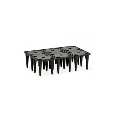 Bac de r&eacute;tention HD bas Caillebotis PE 600x400 mm - REC-9004-020 - Linum