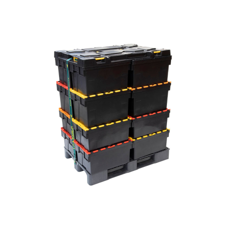 Bac Navette Ergonomique Noir avec Couvercle Color&eacute; - DPT-6405-080 - Linum