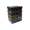 Bac Navette Ergonomique Noir avec Couvercle Color&eacute; - DPT-6405-080 - Linum
