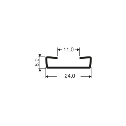 Joints de porte pour meubles frigo Bande de Montage L2M - JPF-0340-020 - Linum
