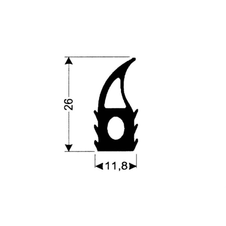 Bourrelet Silicone Haute Temp&eacute;rature - JSO-0050-052 - Linum