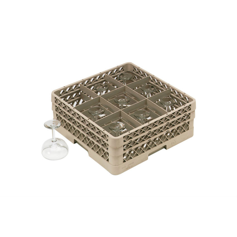 Casier &agrave; Verres 9 Compartiments H100 mm - TRX-0009-093 - Linum