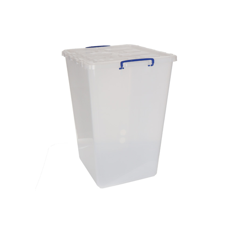 Bo&icirc;te transparente embo&icirc;table renforc&eacute;e avec couvercle 106L - RQN-1061-990 - Linum