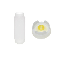 Bouteille Souple Membrane Medium avec Couvercle &agrave; Vis Blanc - 355ML - FFO-1122-000 - Linum