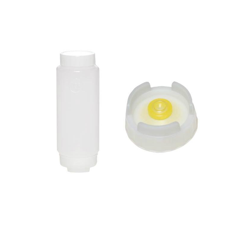 Bouteille Souple Membrane Medium avec Couvercle &agrave; Vis Blanc - 355ML - FFO-1122-000 - Linum